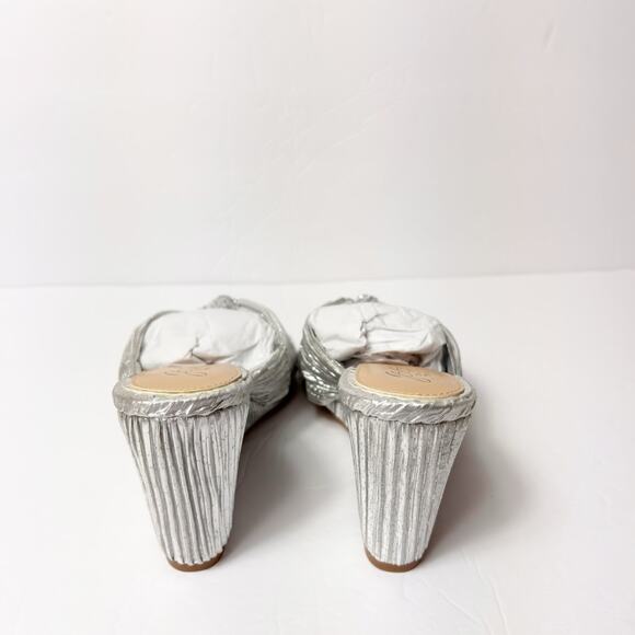 JEWEL BADGLEY MISCHKA WOMEN'S HYPE KNOT WEDGE EVENING SANDALS SIZE 5 1/2 NEW - Picture 6 of 9